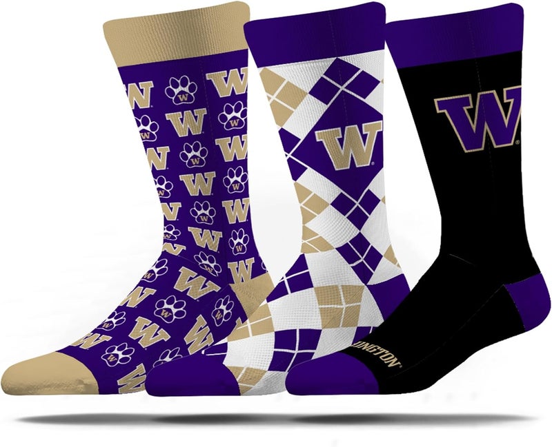 Strideline Store Mens NCAA Dress Socks- The Executive 3 Pack-One Size Fits Most - Image 1
